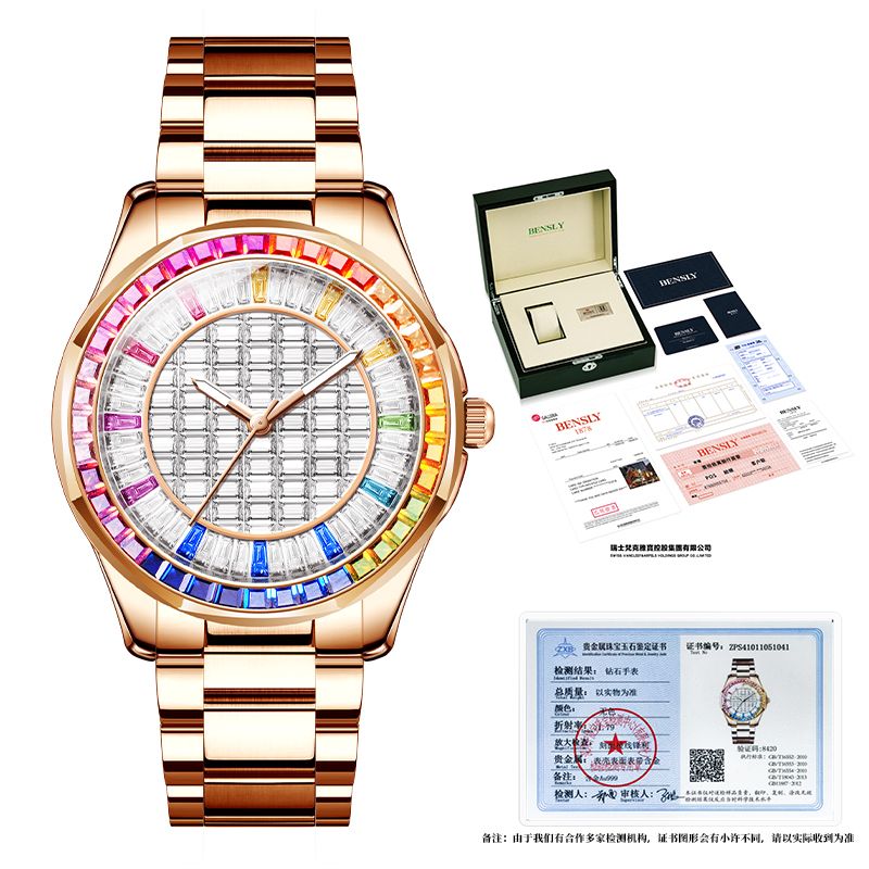 瑞士品牌BENSLY宾时力 彩虹系列 男士机械表-BY510-TGCD