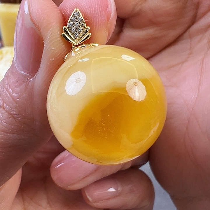 蜜蜡颈饰未镶嵌蜜蜡