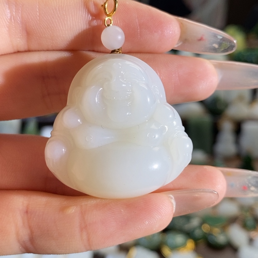 【闪购商品】和田玉未镶嵌吊坠(赠链)