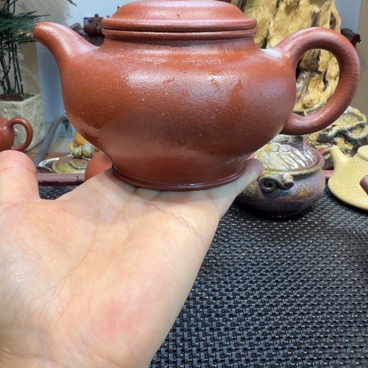 蒙***松茶壶紫砂红降坡大亨掇只280cc
