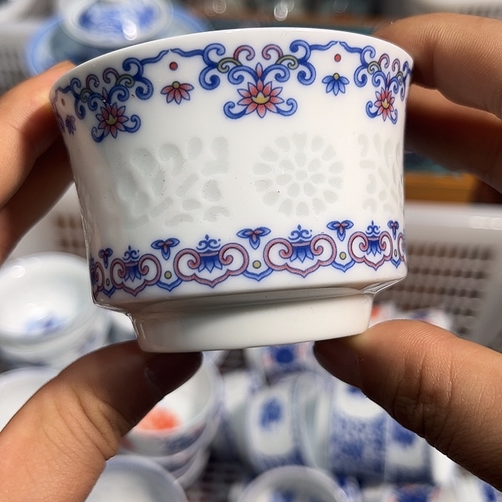 摆件陶景德镇陶瓷主人杯2233