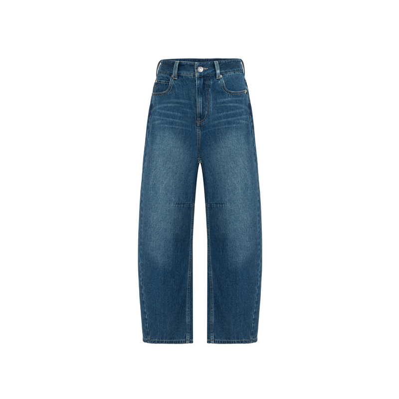 IIIVIVINIKO 2025SS高腰立体廓形牛仔裤R521801202C