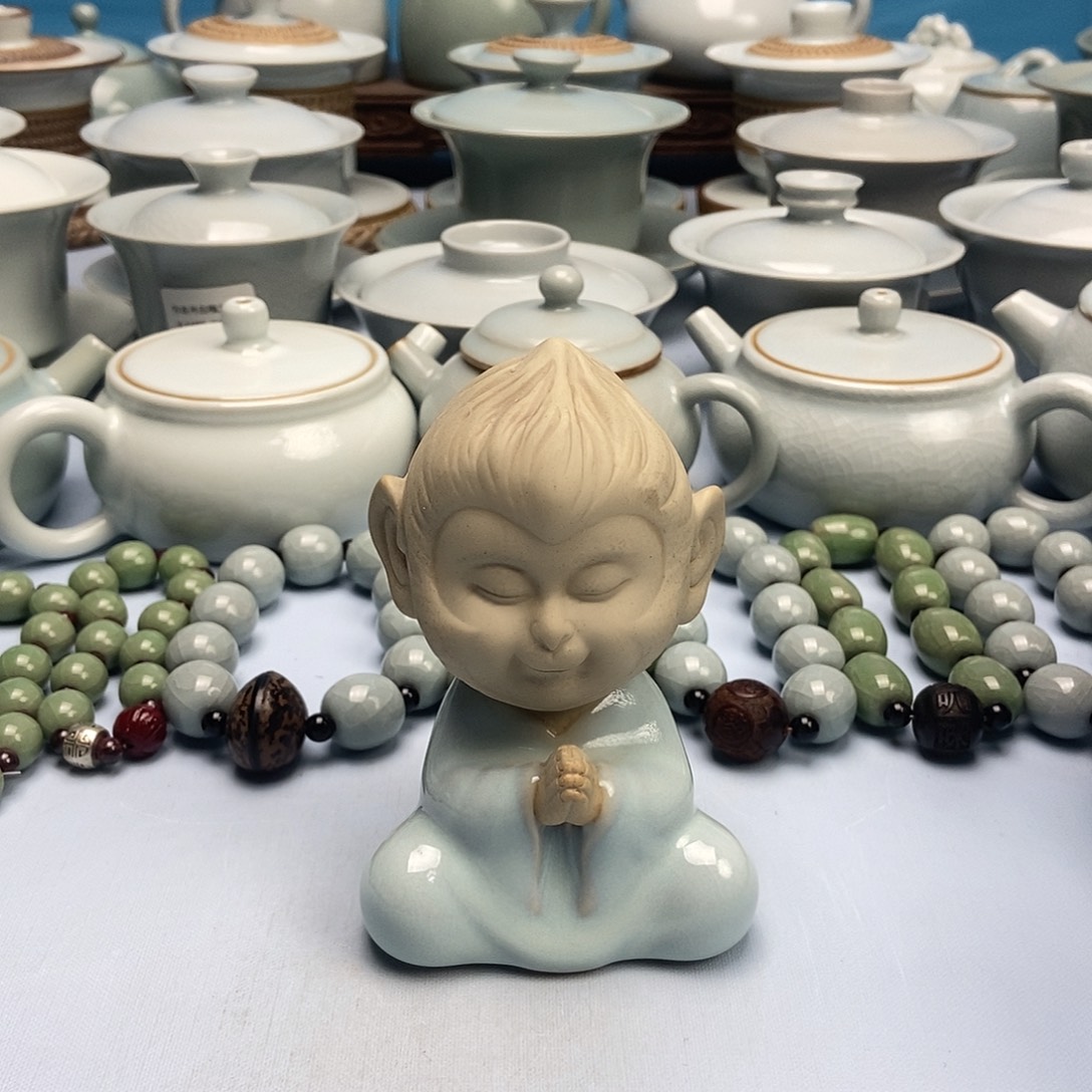 杯汝瓷摆件原矿原釉原产地