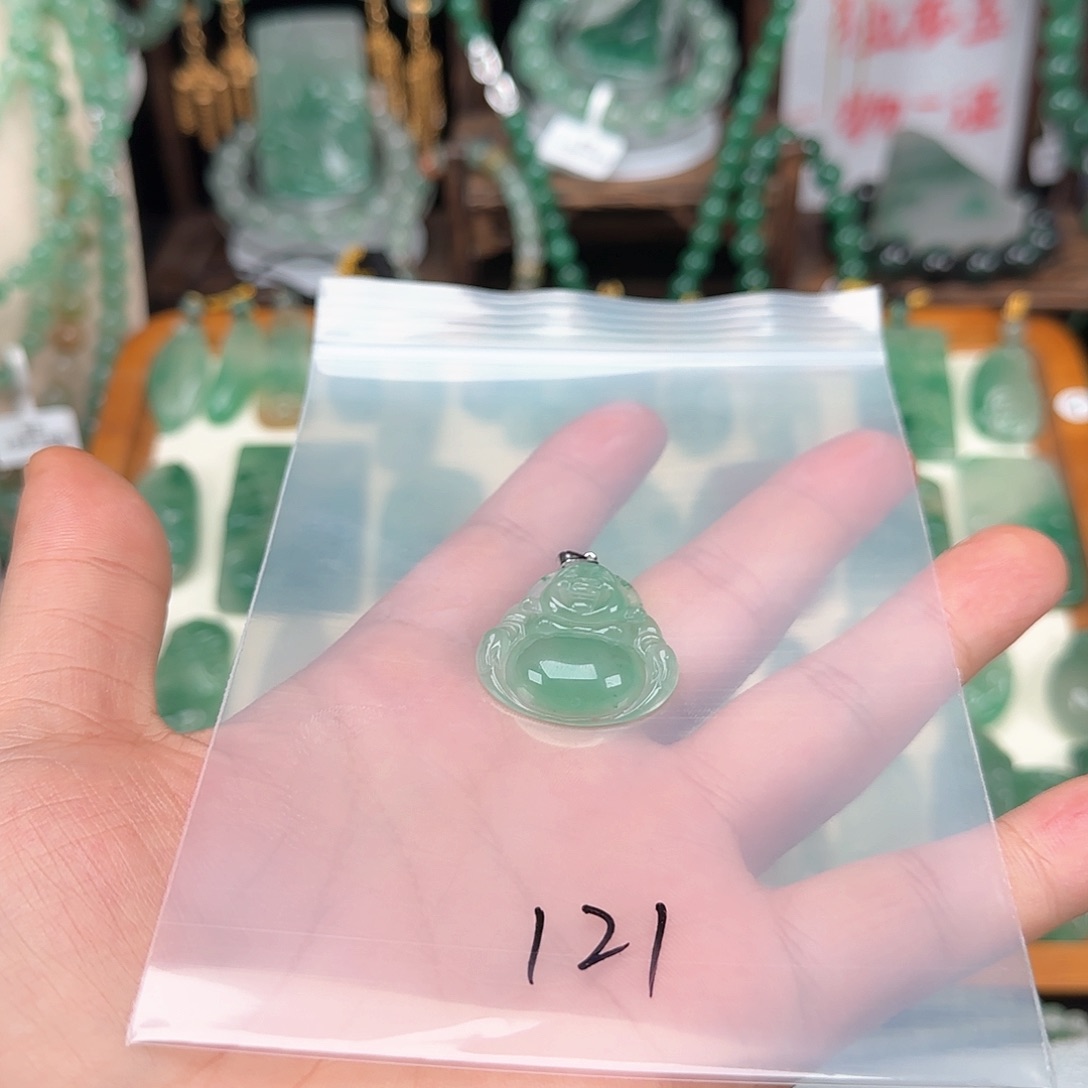 石英质玉颈饰银S925镶嵌大*人