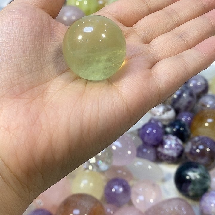 水晶摆件银S925镶嵌