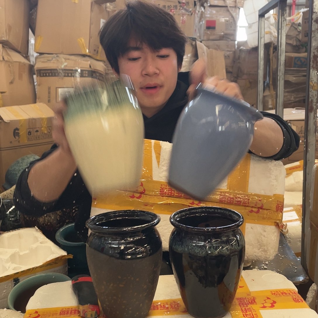 红陶宜兴紫砂花盆