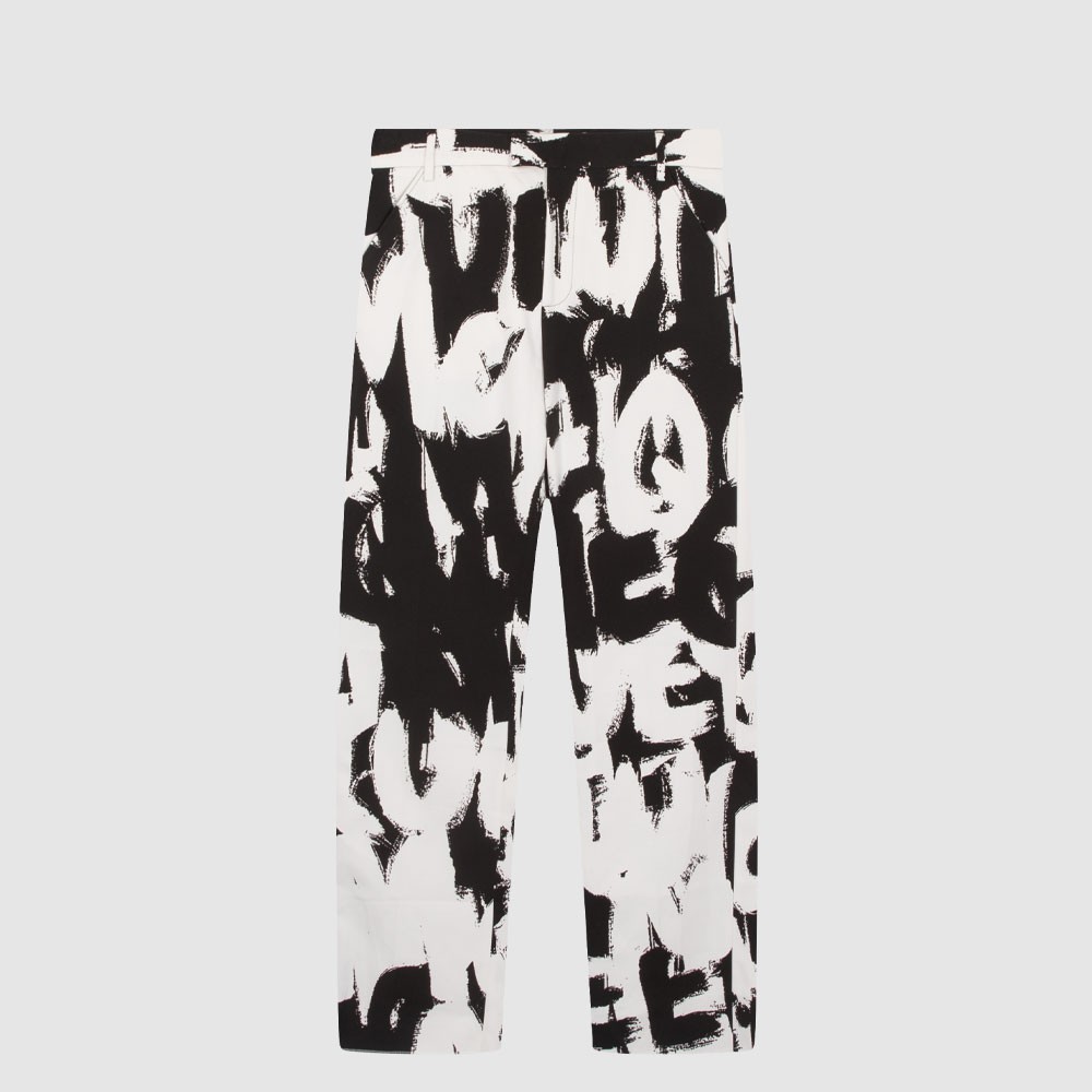 全新未使用ALEXANDER MCQUEEN麦昆男直筒长裤西裤704309QTS629080