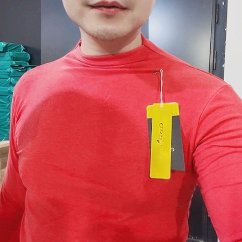 打底衫现货一件红色