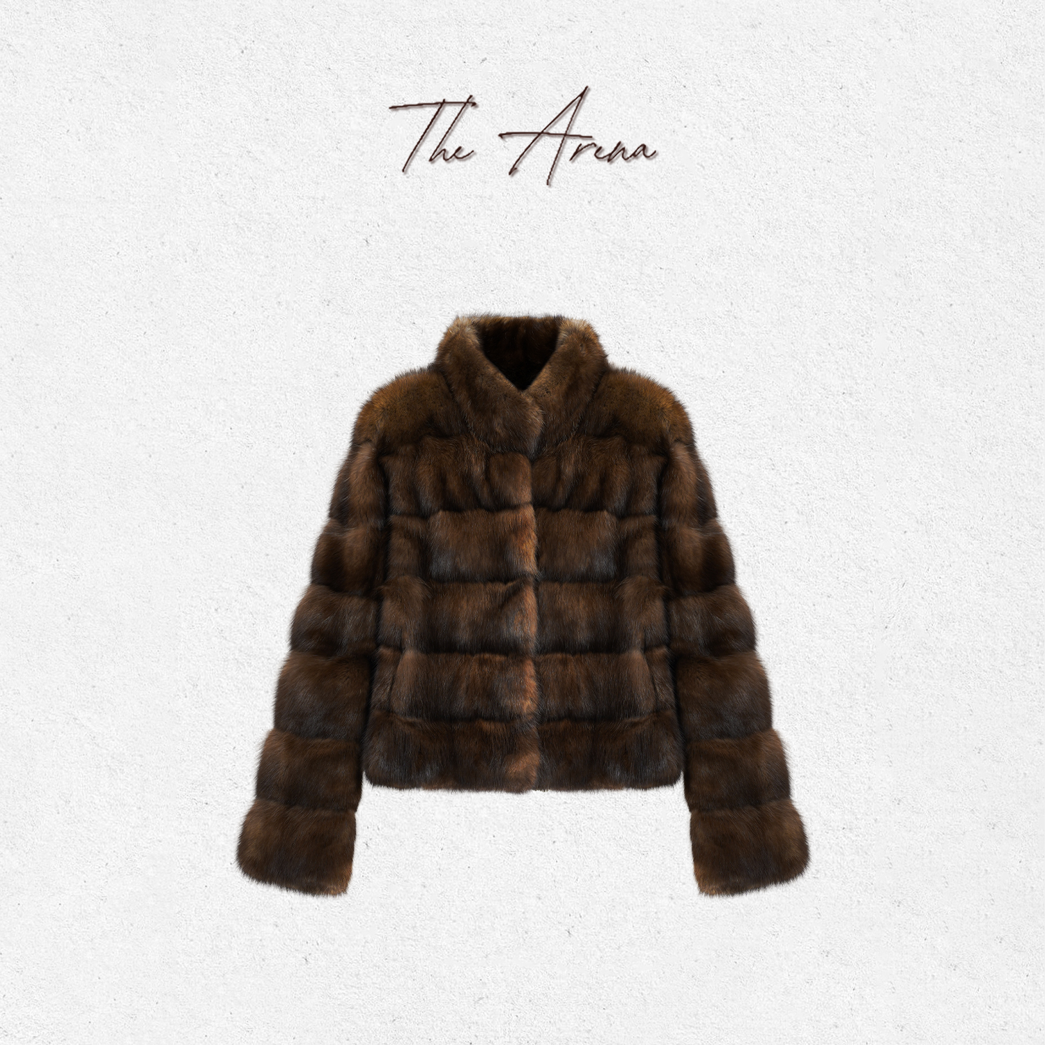 THE ARENA“收藏家”俄罗斯进口紫貂横排立领至奢皮草外套XY-HY1133