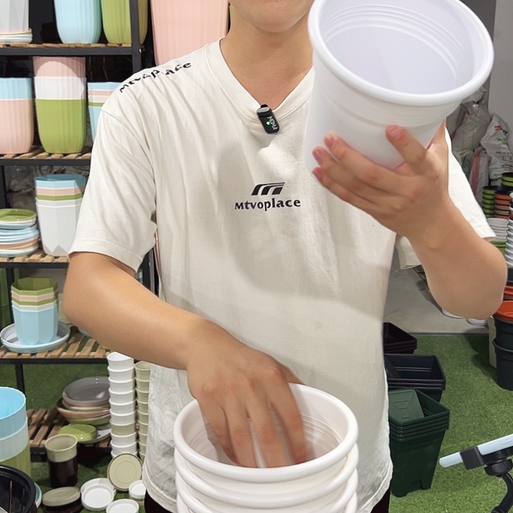 翻边口16高18白色无托6只