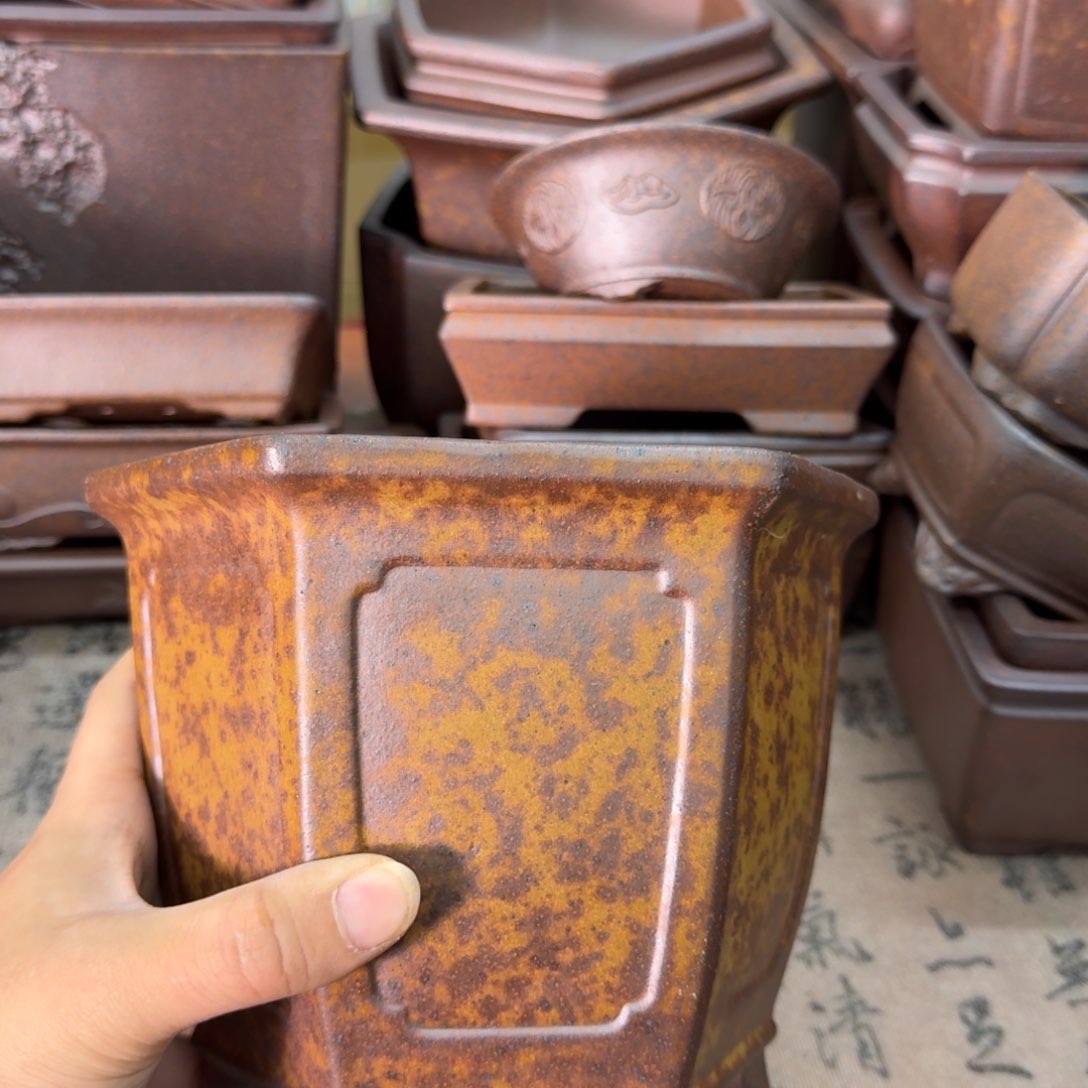 紫砂花盆63号宜兴紫砂正品花盆15x13