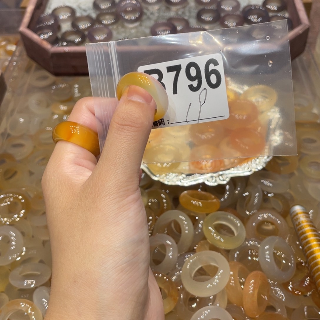 玛瑙/玉髓未镶嵌戒指796