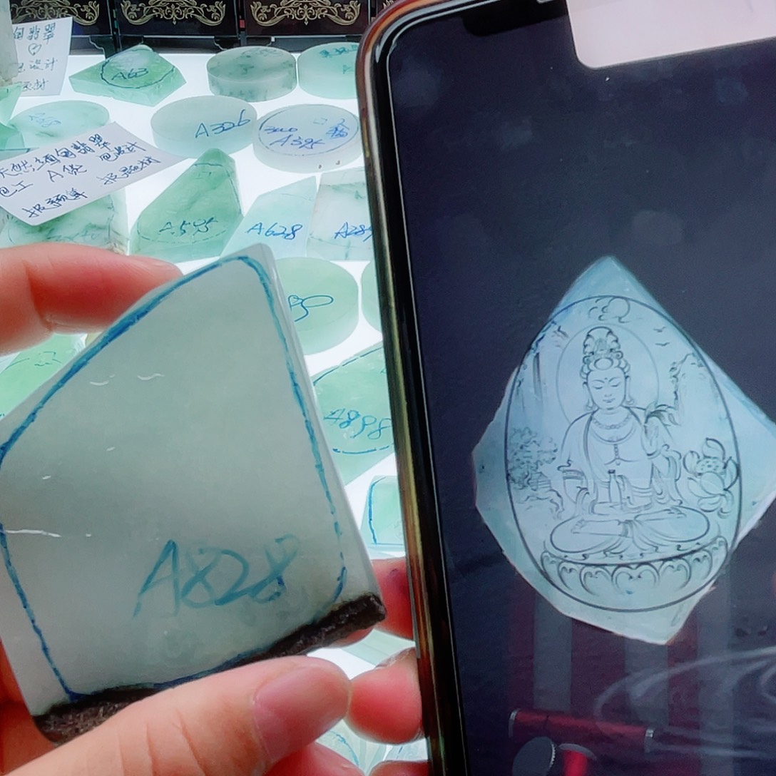 定制翡翠未镶嵌天然缅甸翡翠A货