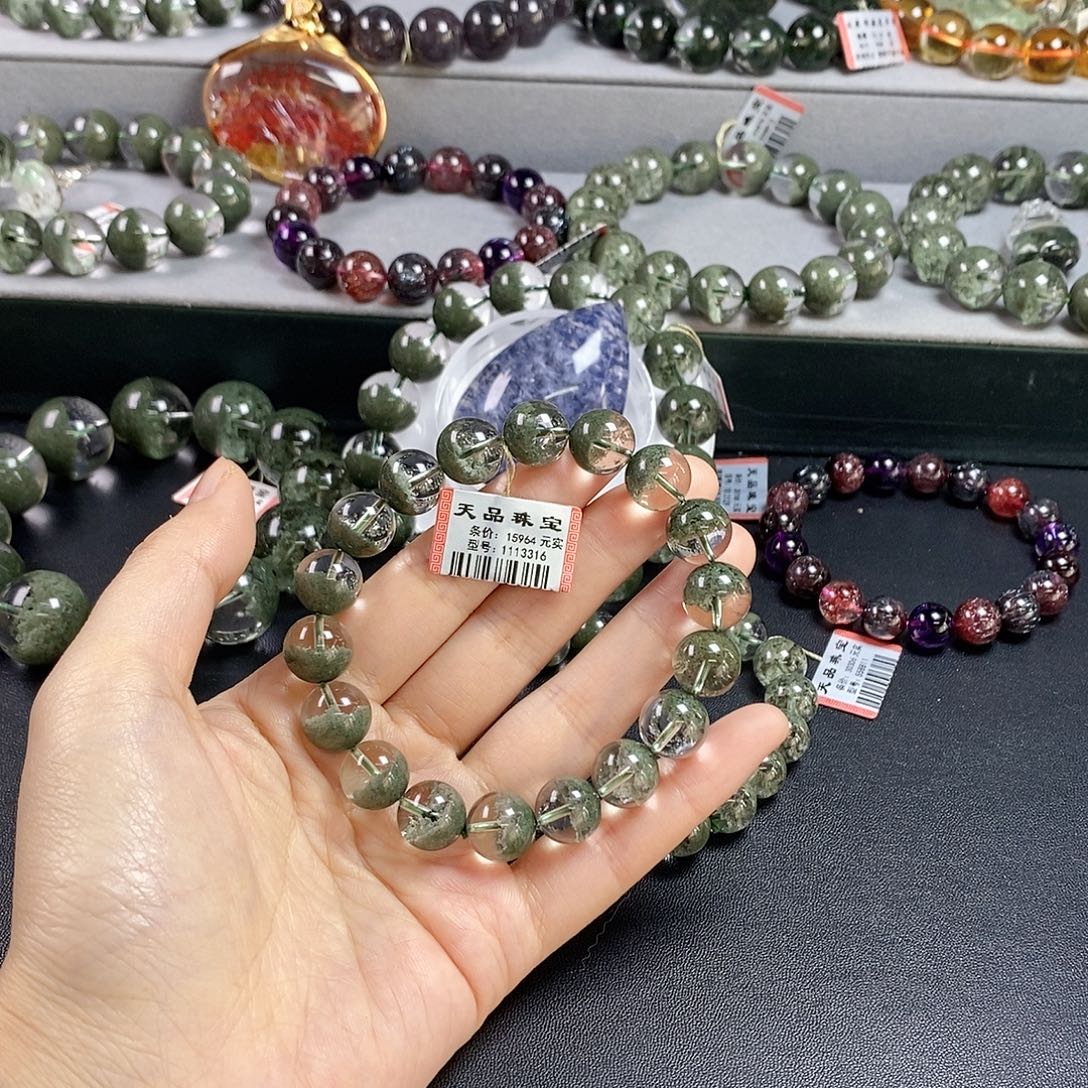 手链水晶未镶嵌绿幽灵1113316