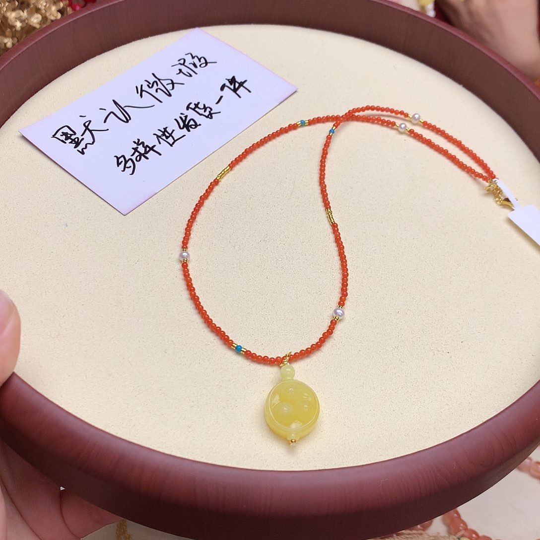 琥珀吊坠(不含链)未镶嵌