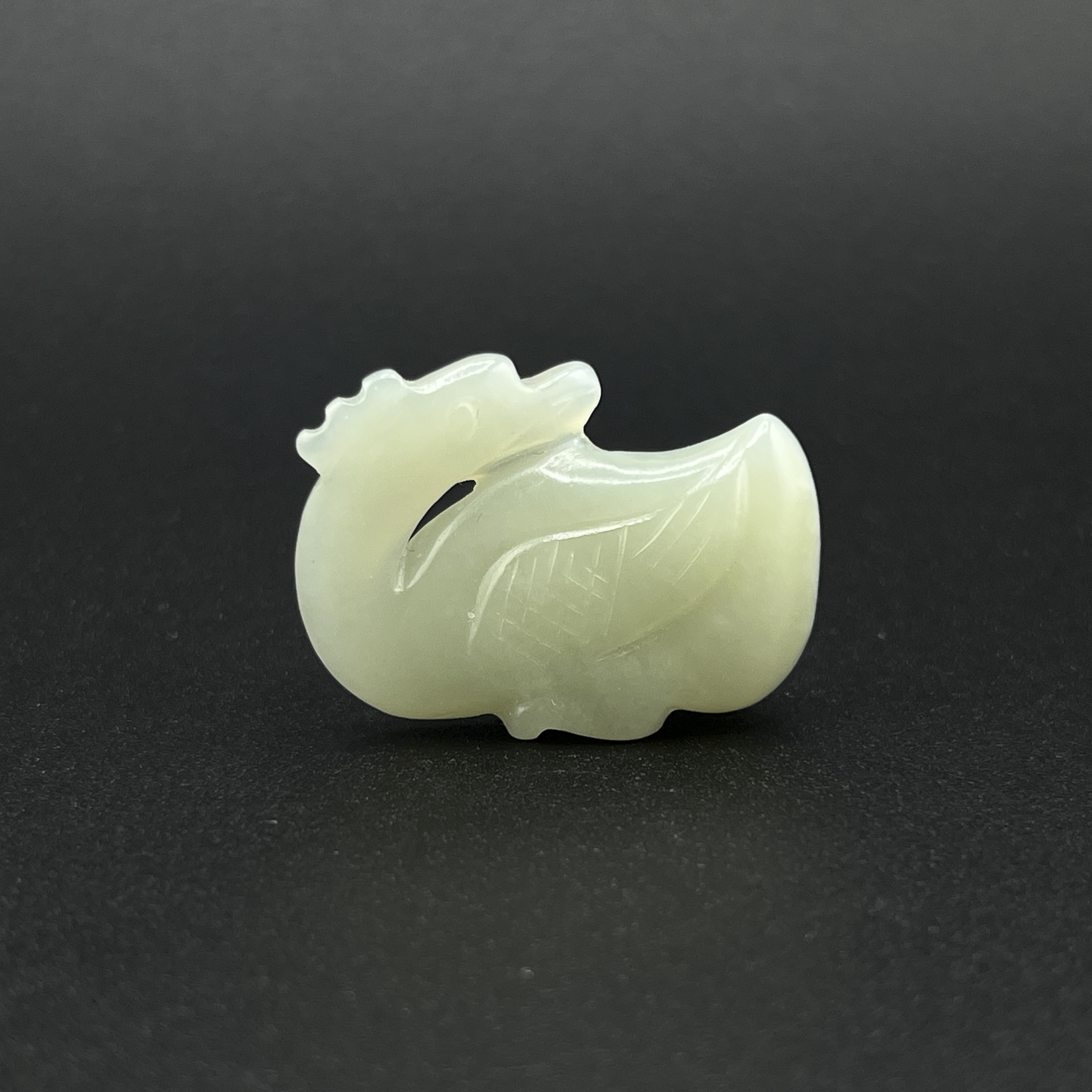 "民国和田玉鹅/ DL000017/ 古玩/收藏/德州文物"