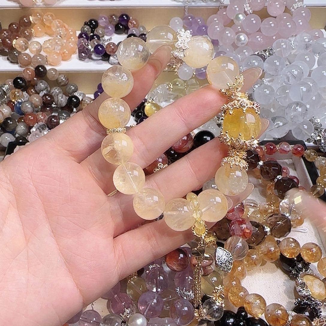 水晶手链未镶嵌吧