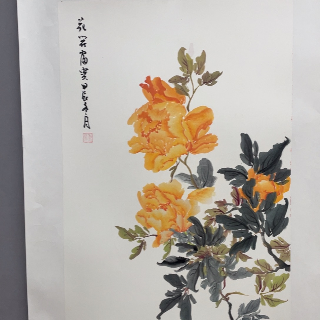 国画艺术家真人手绘