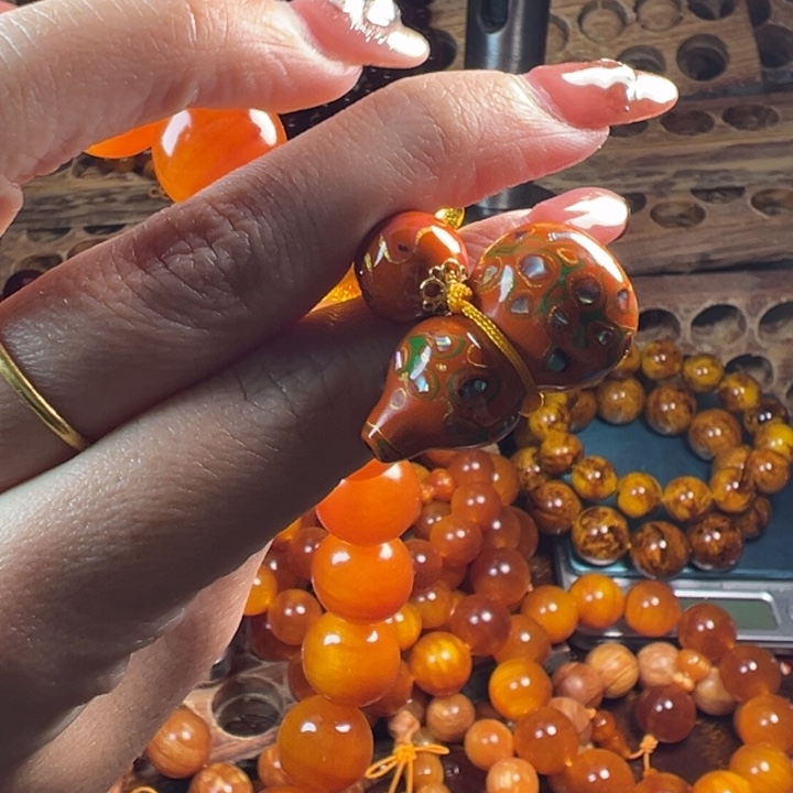 老***爸松木（琥珀木）吊坠