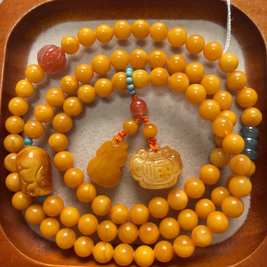 蜜蜡未镶嵌手串蜜蜡