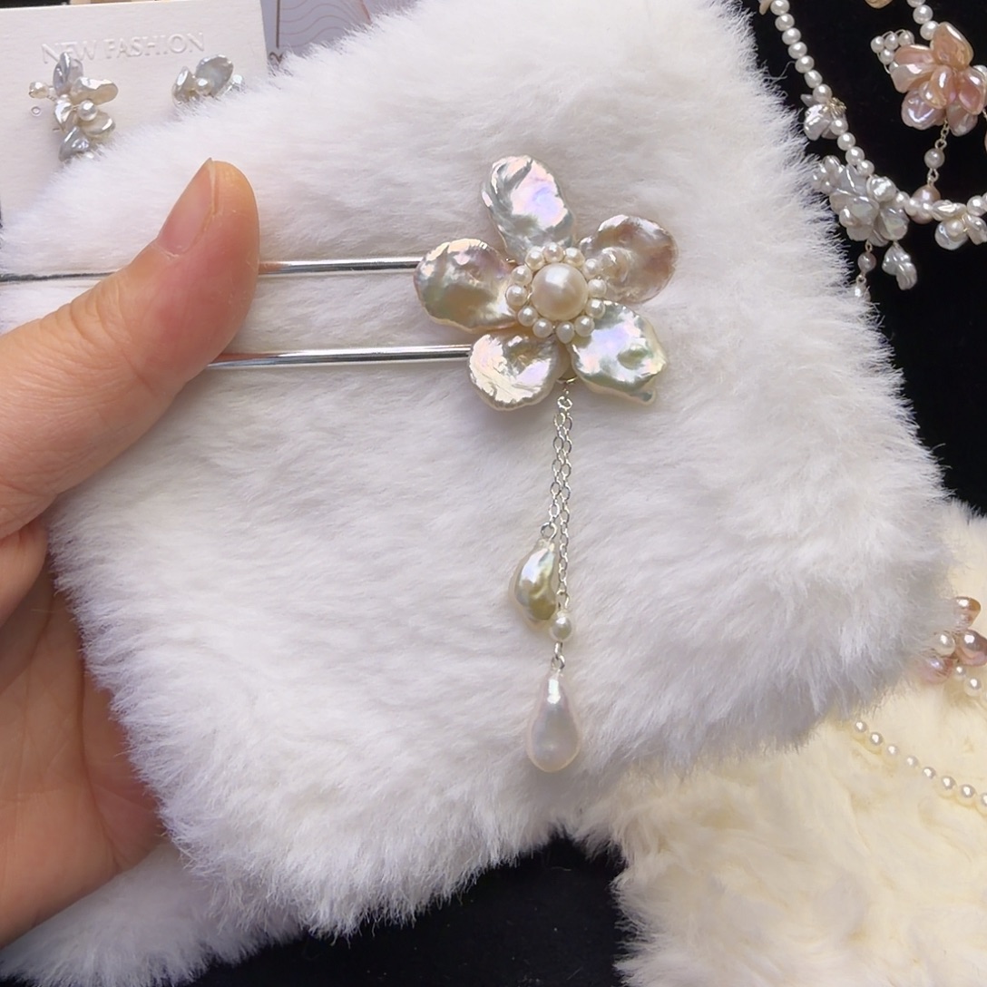 琉璃纯铜合金双钗