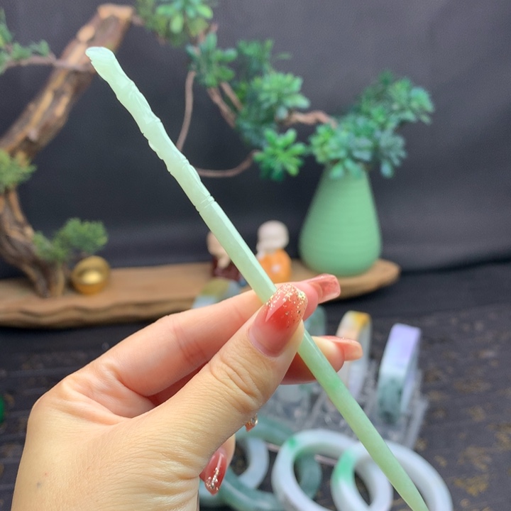 定制翡翠未镶嵌发簪