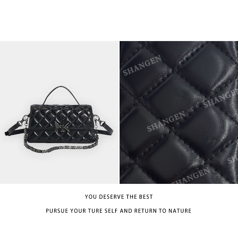 【尚恩CC】FES-6013-黑色-轻奢时尚女士新款手提单肩斜挎包