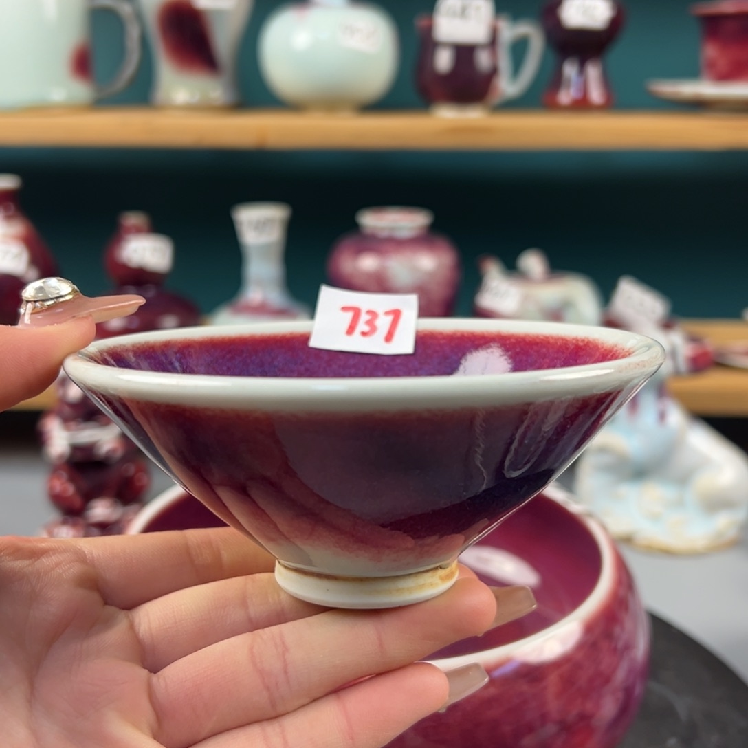 瓷片全品无暇主人杯纯手工