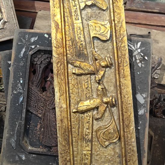 香榧木老木雕老花板一片