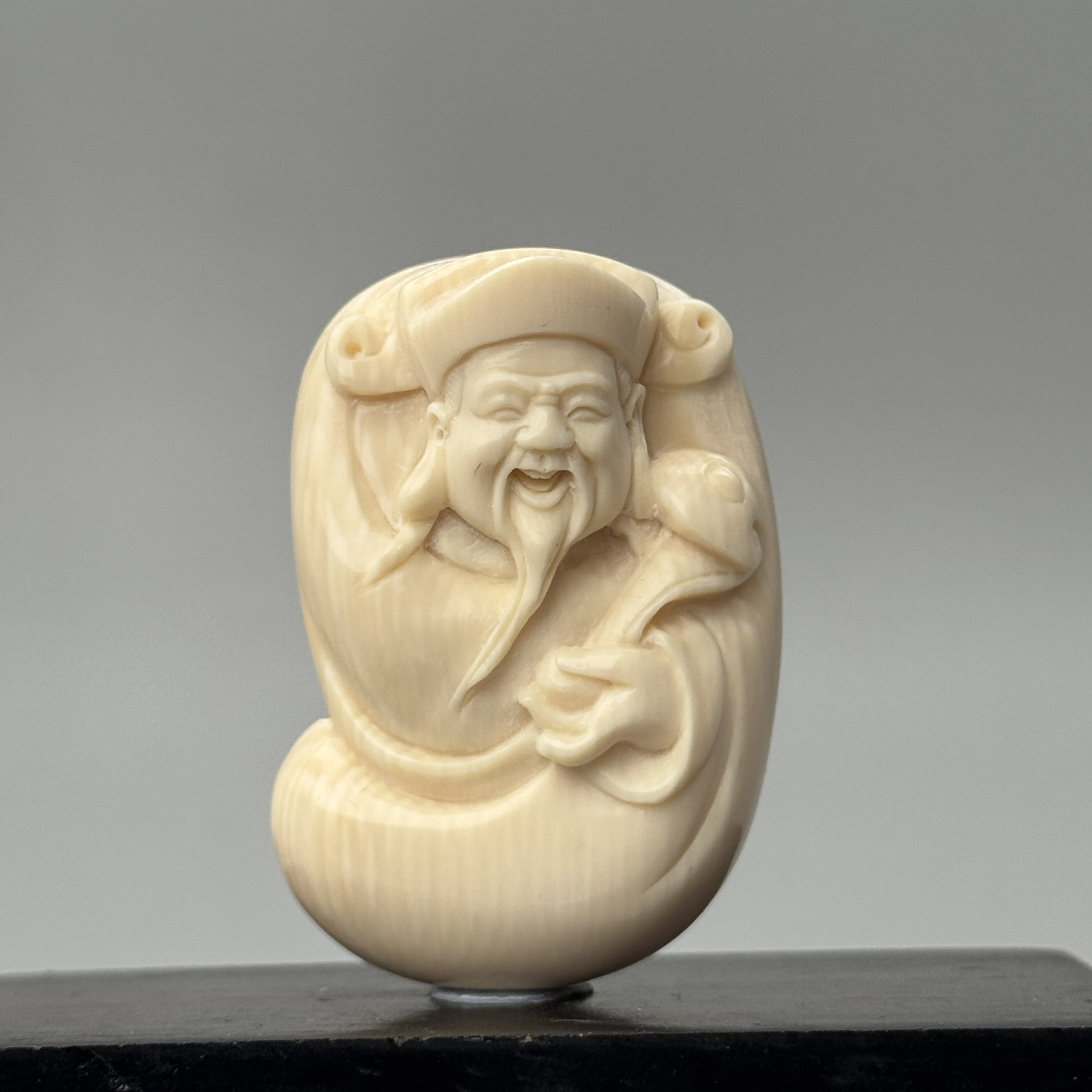 DEZHI/德志【清仓促销】44*30*16mm财神23g猛犸象牙吊坠K772