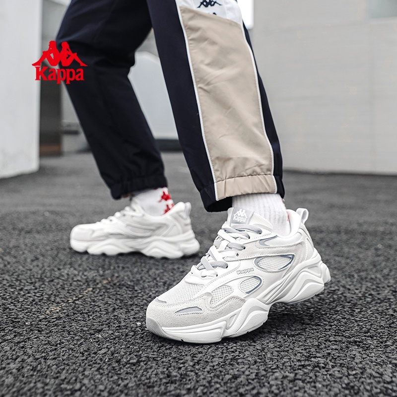 Kappa卡帕男鞋老爹鞋软底透气休闲百搭网面跑步运动鞋K0EX5MC26CJ
