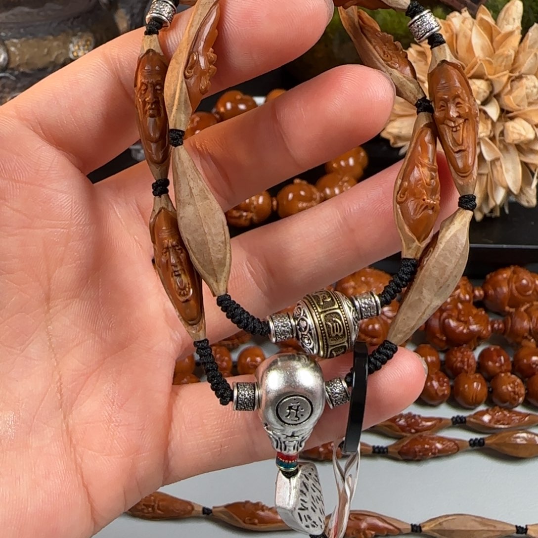 橄榄核手串/手链玉明 0.8柳叶核罗汉