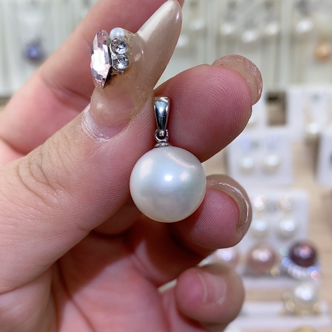 淡水珍珠颈饰银S925镶嵌