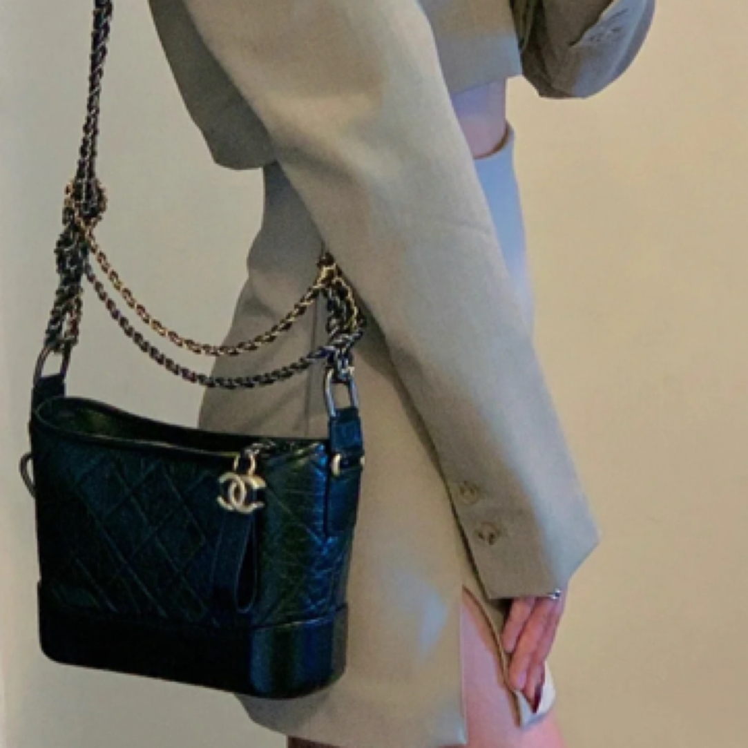 全新未使用 Chanel/香奈儿 黑色v纹小号流浪单肩包/03984经典百搭