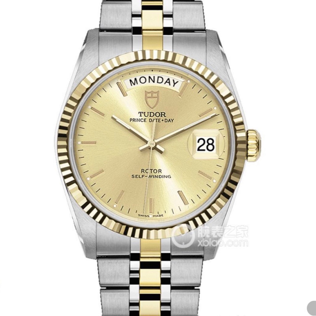 99新  帝舵/TUDOR帝舵王子与公主系列黄盘条钉双日历36表径