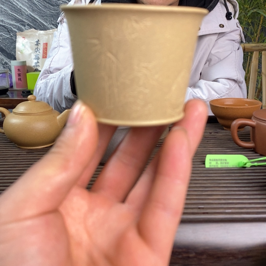 紫砂茶壶半手黄金段马蹄杯