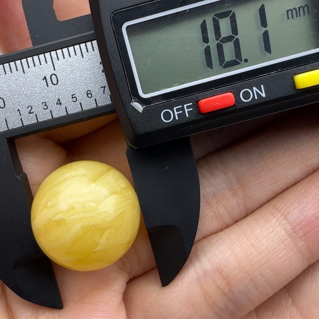 ㅤ***ㅤ蜜蜡未镶嵌裸石微瑕飘花圆珠