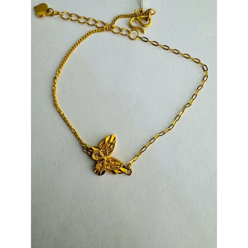 【小云专享】足金999饰品 蝴蝶手链 2.72 GP