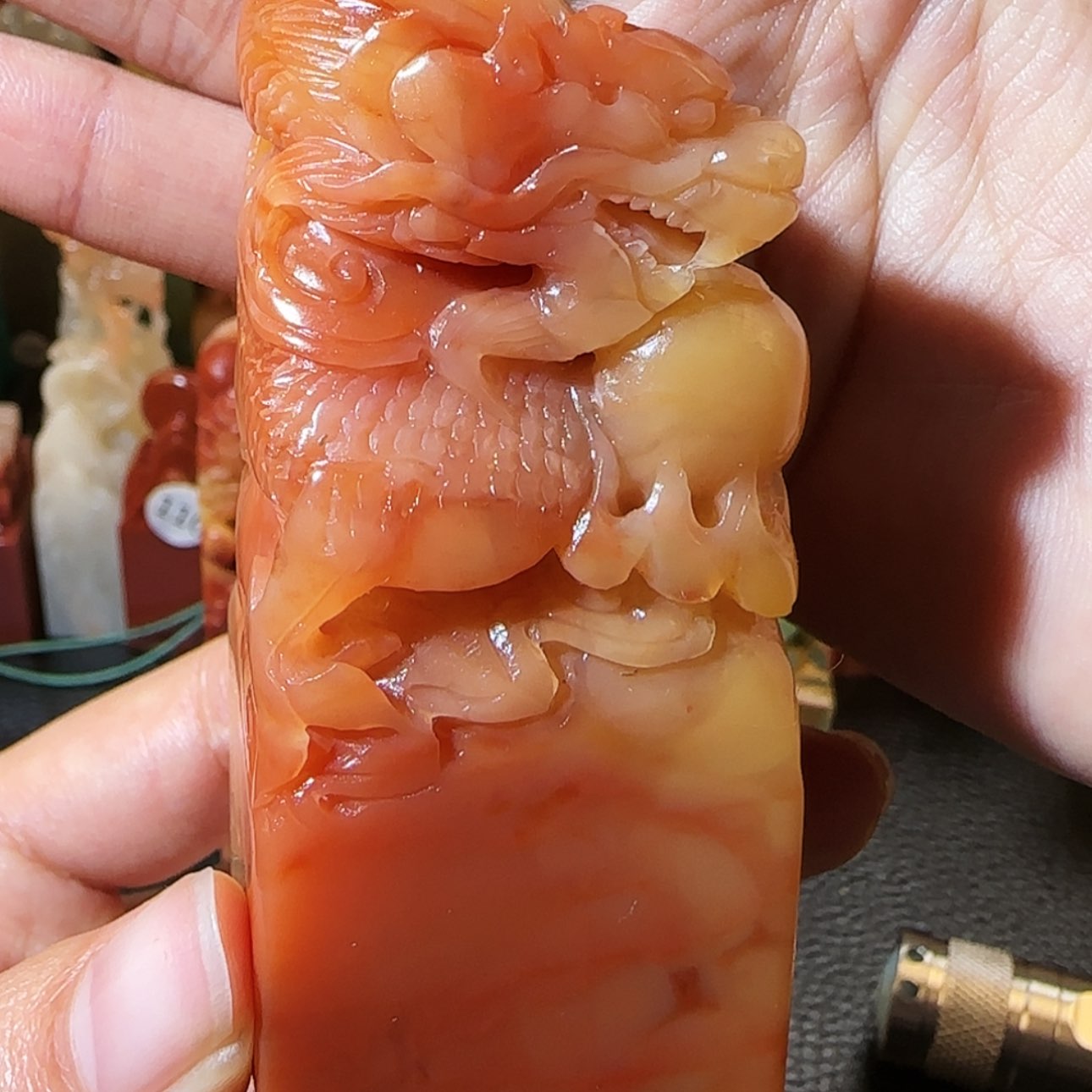 【闪购商品】寿山石印石哈*?寿山石印章