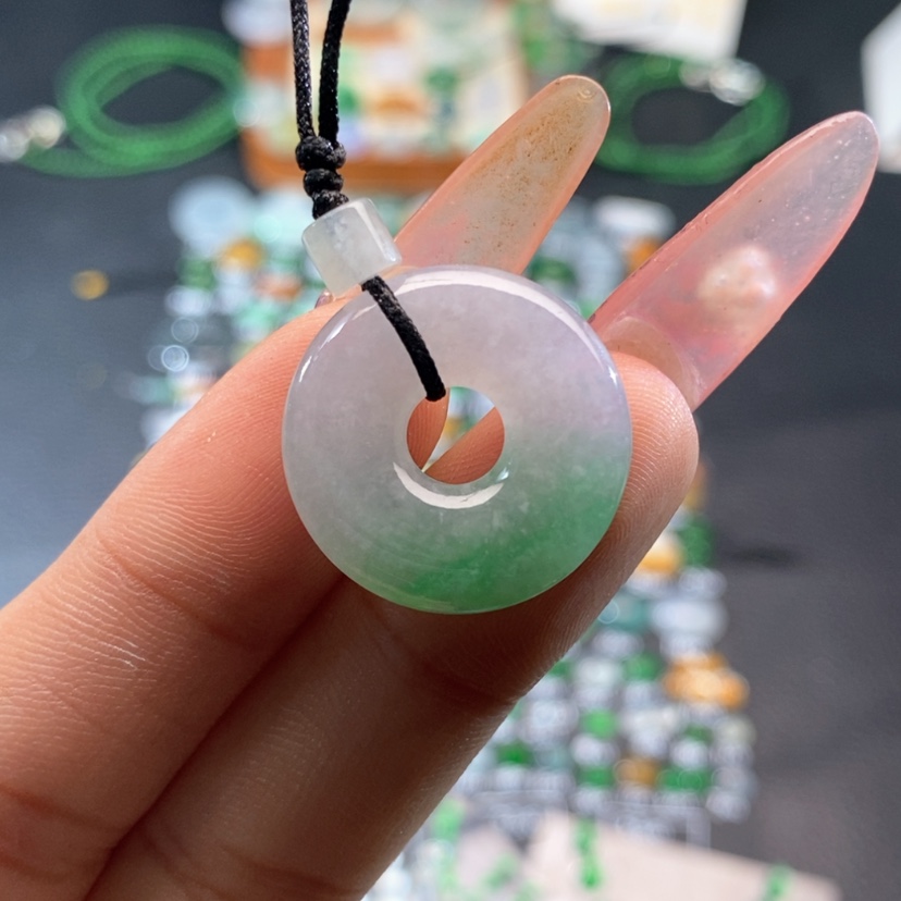 【闪购商品】翡翠挂件未镶嵌甜甜圈