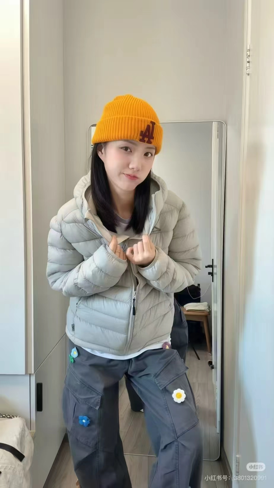 排骨棉服冬季加厚保暖连帽外套韩系氛围情侣防寒棉衣