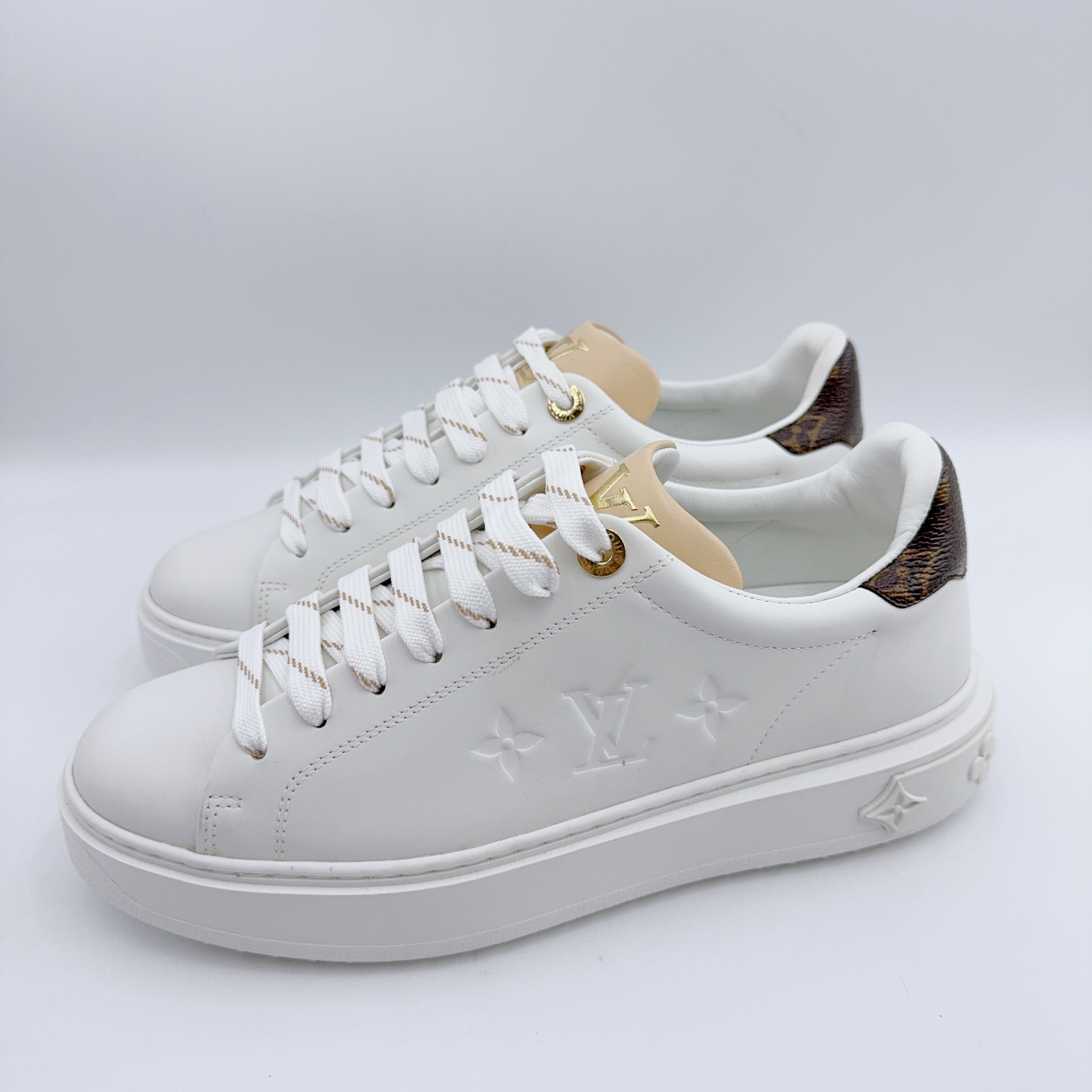 未使用 LouisVuitton/路易威登 37.5码/新款timeout板鞋/02014