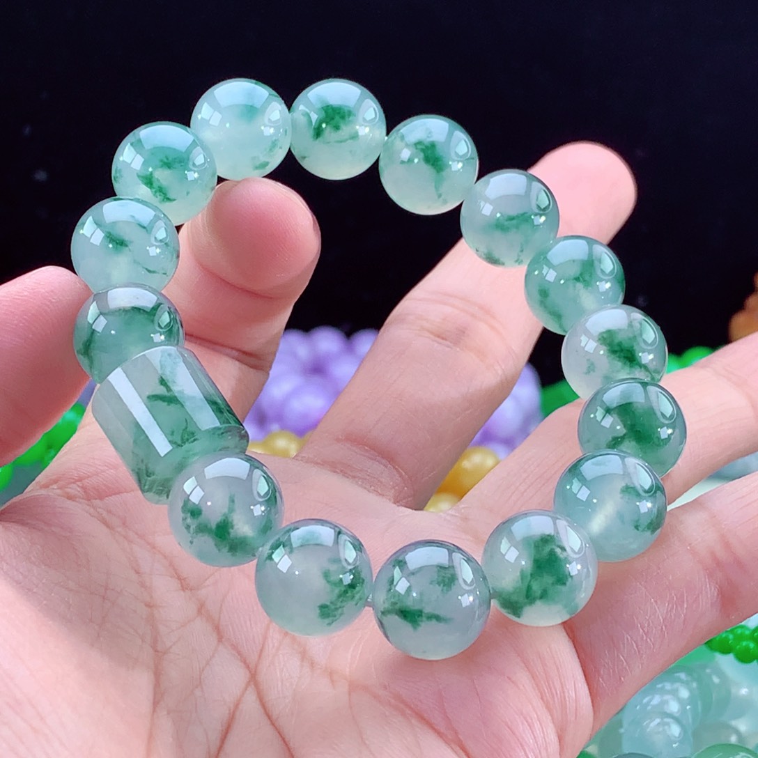 翡翠手链未镶嵌卡13.2