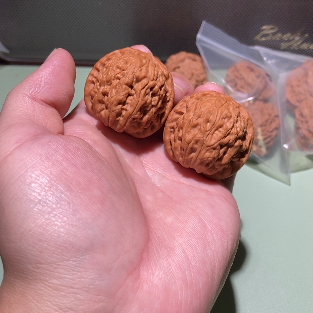 文玩核桃把件全品36+红豆
