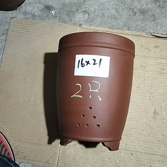 紫砂红泥三线两个