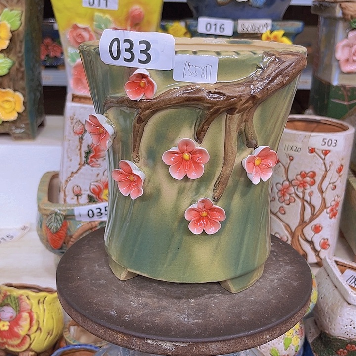 紫砂花盆粗陶材质多肉花盆