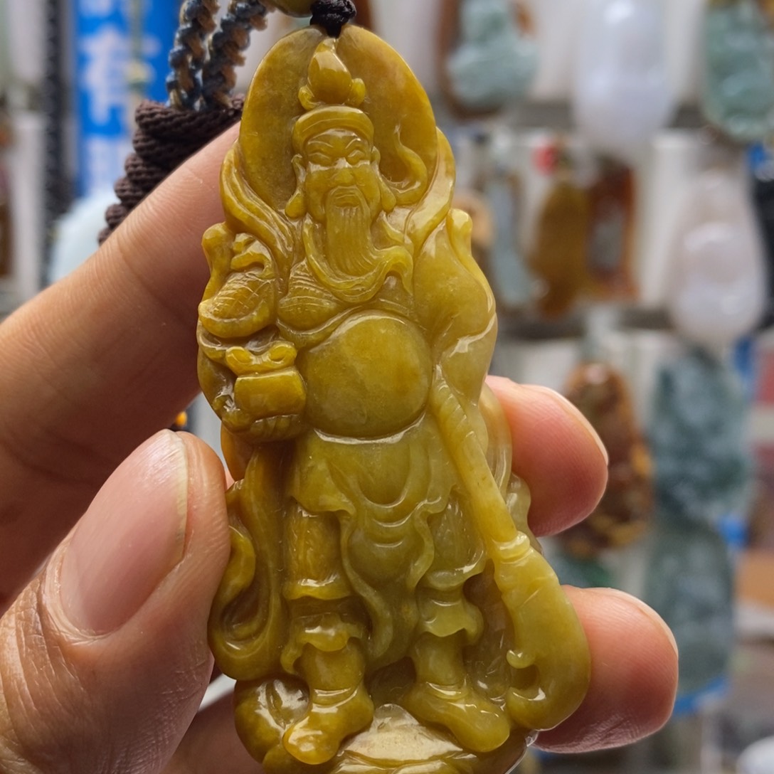 翡翠颈饰未镶嵌财哥