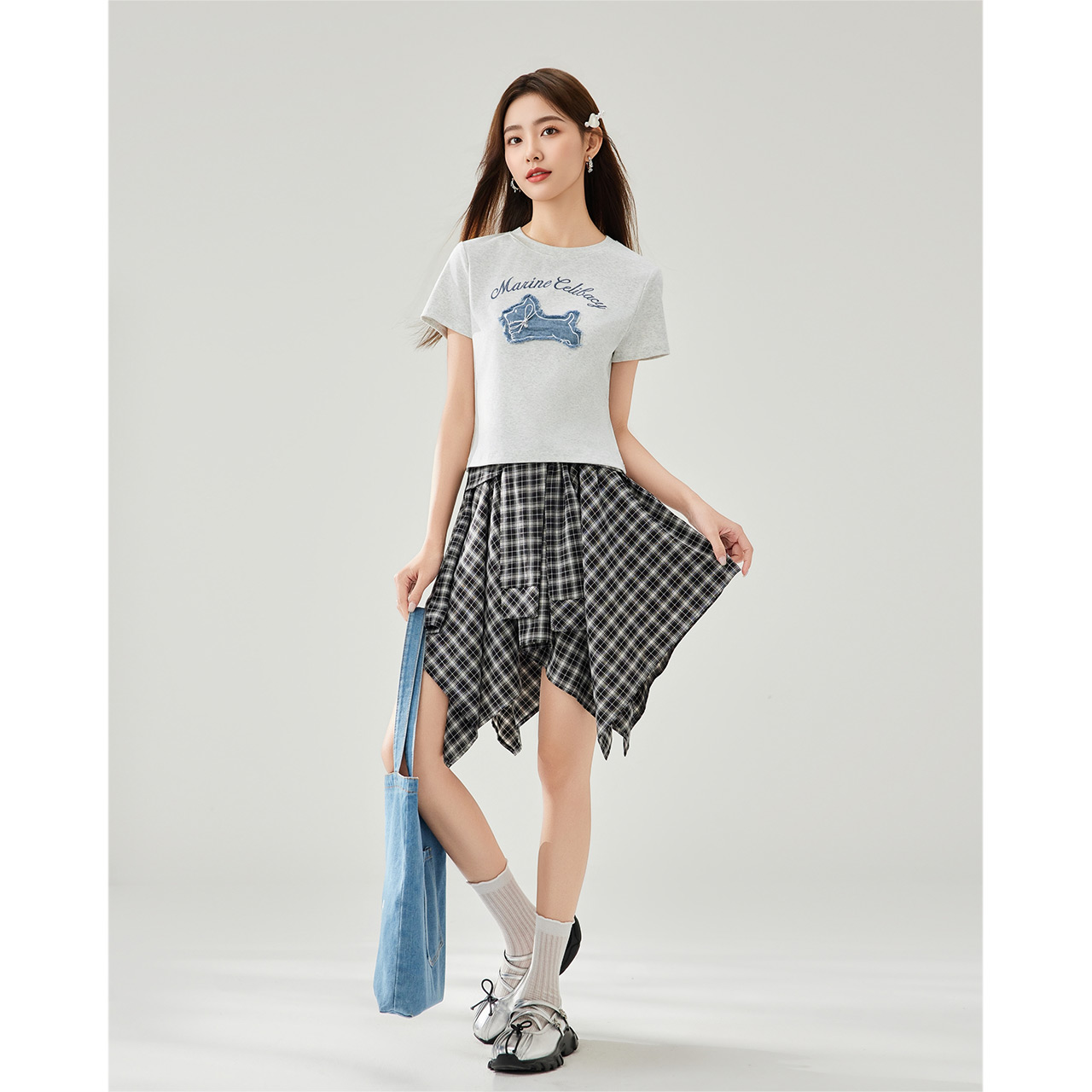 【专场】IEF/爱依服上衣2025夏季新款美式洋气休闲显瘦T恤流光风