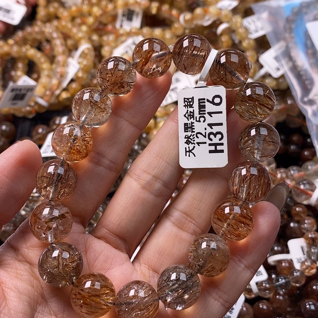 未镶嵌水晶手链水