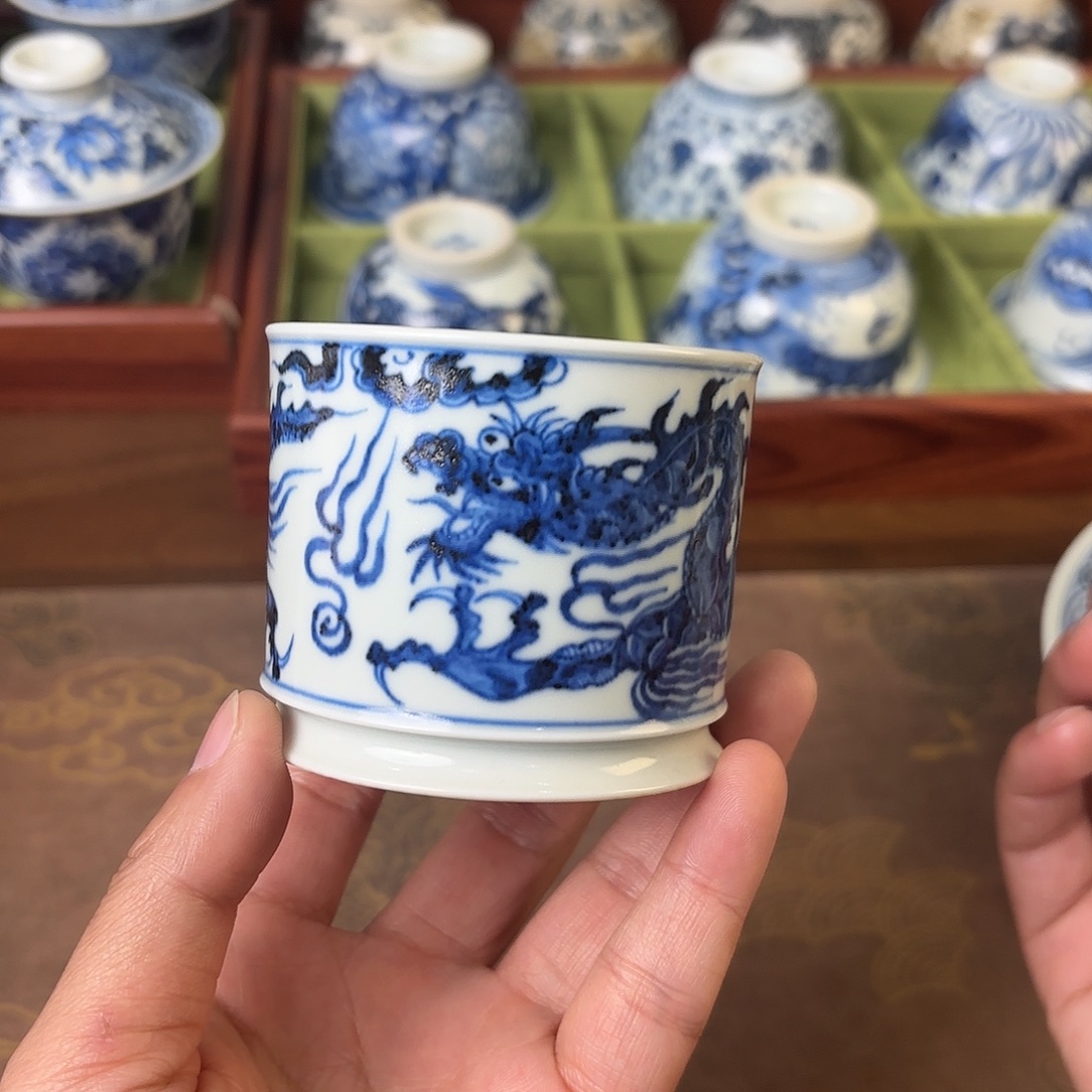 盖碗陶瓷景德镇手绘茶器微瑕